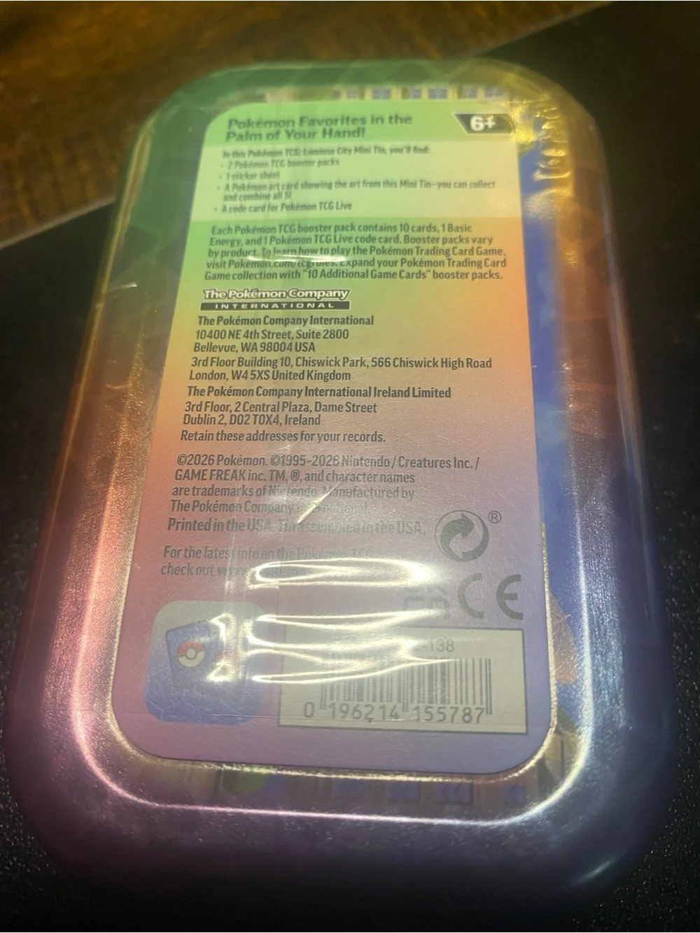 Pokémon TCG: Lumiose City Mini Tin-SEALED